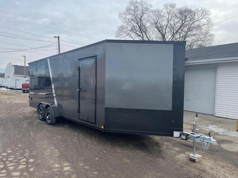 New 7 x 27 4 - Place Enclosed Aluminum Snowmobile Trailer LOADED!!!!!! New 7 x 27 4 - Place Enclosed Aluminum Snowmobile Trailer LOADED!!!!!!