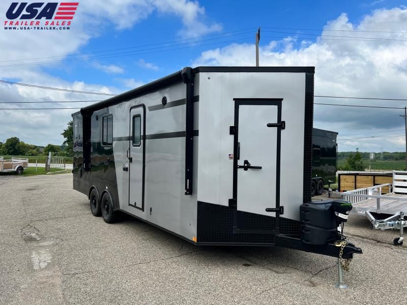 Toy Hauler w/ Living Quarters:8.5 X 24 STEALTH NOMAD 12K Enclosed Car UTV Trailer FB Model Toy Hauler w/ Living Quarters:8.5 X 24 STEALTH NOMAD 12K Enclosed Car UTV Trailer FB Model
