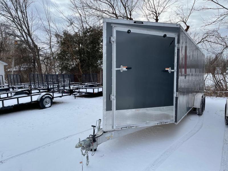 New 7 X 27 4 -Place Enclosed Snowmobile Cargo Trailer with Extra Height New 7 X 27 4 -Place Enclosed Snowmobile Cargo Trailer with Extra Height
