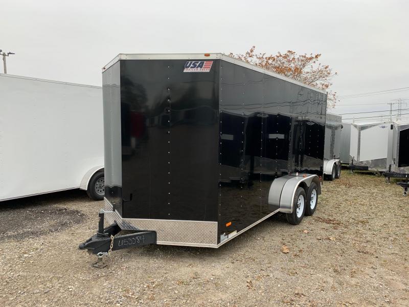 7x16 USA Model - 7' Inside Height - w/ Ramp Door (Black) 7x16 USA Model - 7' Inside Height - w/ Ramp Door (Black)