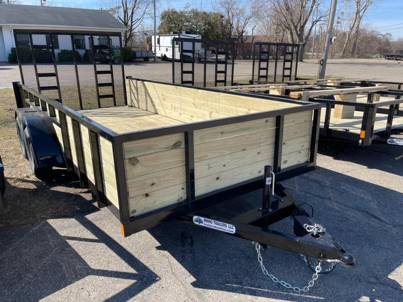 6FT 8IN x 16 ( 80 x 192 ) RHINO Tandem HIGHSIDE Landscape Trailer - 2 Axle Brake 6FT 8IN x 16 ( 80 x 192 ) RHINO Tandem HIGHSIDE Landscape Trailer - 2 Axle Brake