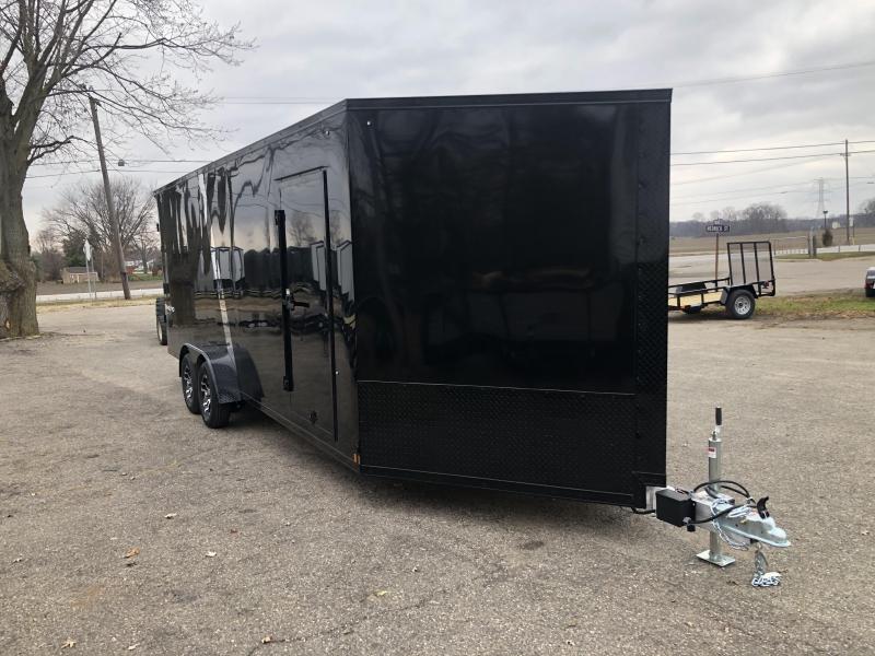 New 7X23 3Place Enclosed Snowmobile Cargo Trailer with Extra Height