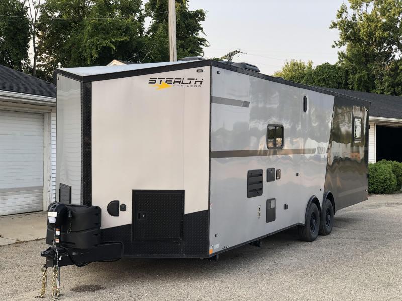 DEMO Toy Hauler w/ Living Quarters:8.5 X 30 STEALTH NOMAD 14K Enclosed Car Trailer FB Model DEMO Toy Hauler w/ Living Quarters:8.5 X 30 STEALTH NOMAD 14K Enclosed Car Trailer FB Model