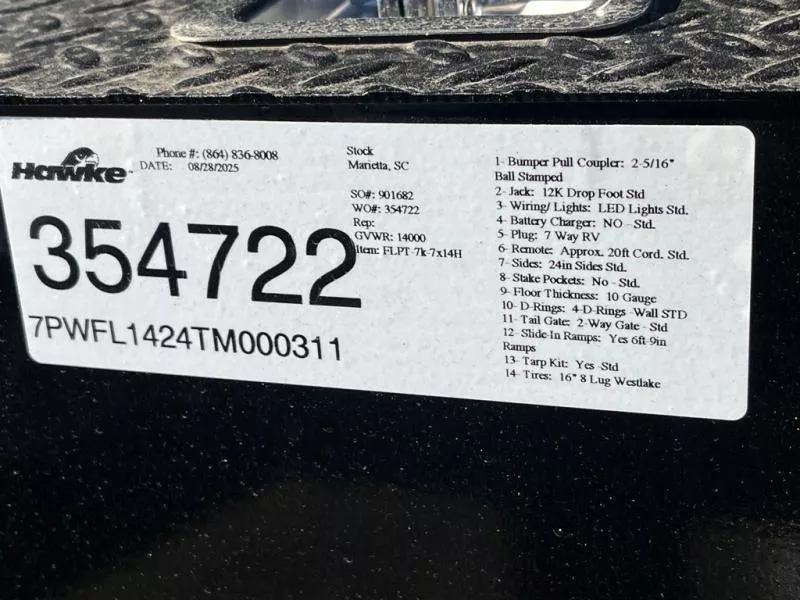 new Other Trailers Hawke Trailers  for sale, in Asheville, NC Thumbnail 7