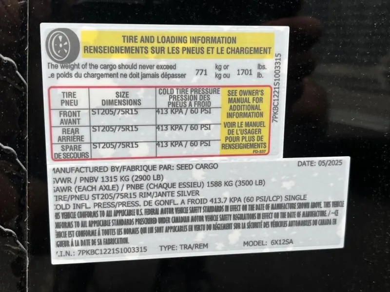 new Cargo (Enclosed) Trailers Seed Cargo  for sale, in Asheville, NC Thumbnail 7