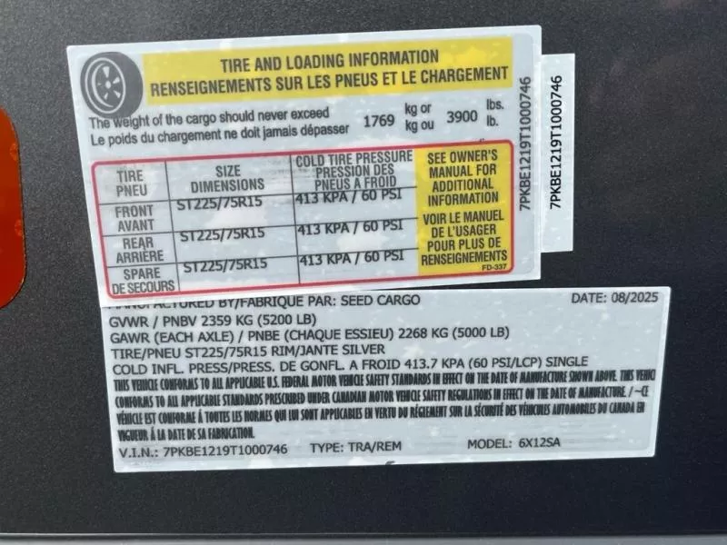 new Cargo (Enclosed) Trailers Seed Cargo  for sale, in Asheville, NC Thumbnail 7