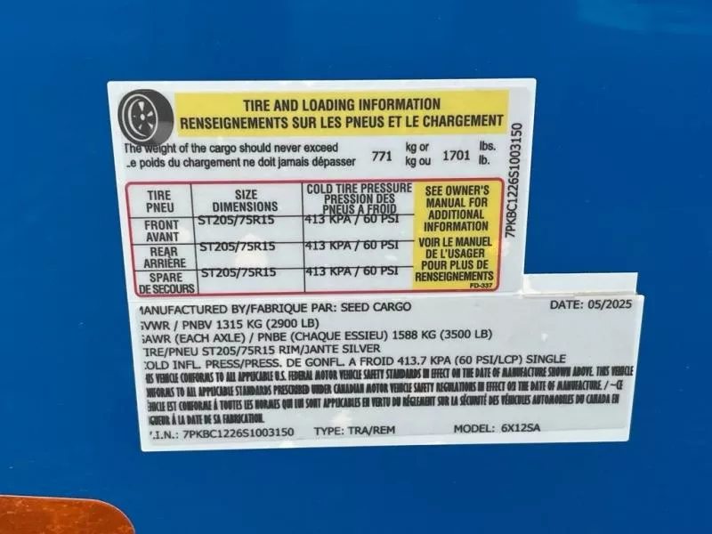 new Cargo (Enclosed) Trailers Seed Cargo  for sale, in Asheville, NC Thumbnail 7