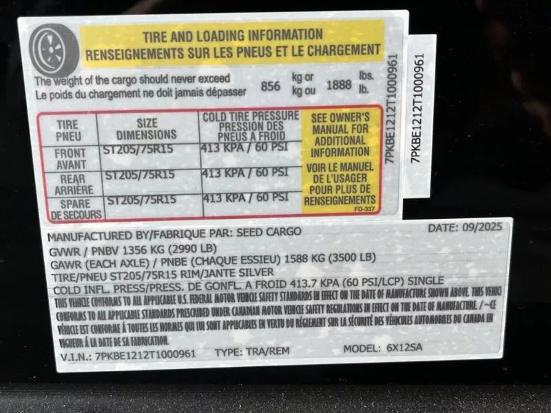 new Cargo (Enclosed) Trailers Seed Cargo  for sale, in Asheville, NC Thumbnail 7