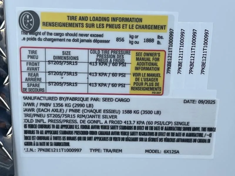 new Cargo (Enclosed) Trailers Seed Cargo  for sale, in Asheville, NC Thumbnail 7