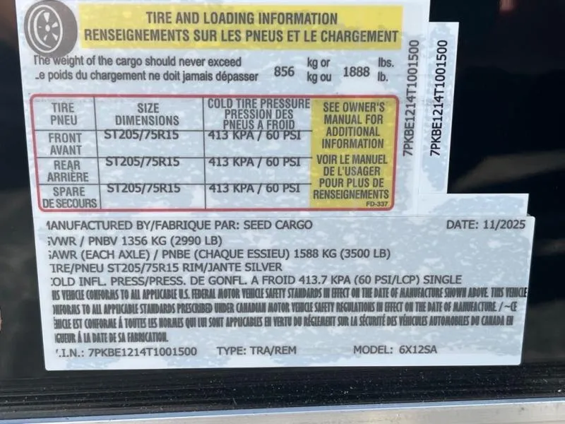 new Cargo (Enclosed) Trailers Seed Cargo  for sale, in Asheville, NC Thumbnail 7