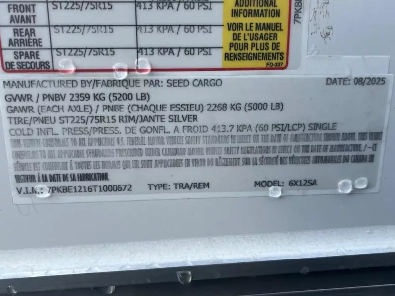 new Cargo (Enclosed) Trailers Seed Cargo  for sale, in Asheville, NC Thumbnail 7