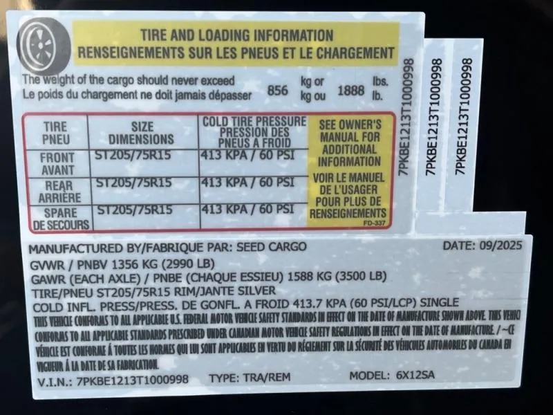 new Cargo (Enclosed) Trailers Seed Cargo  for sale, in Asheville, NC Thumbnail 7