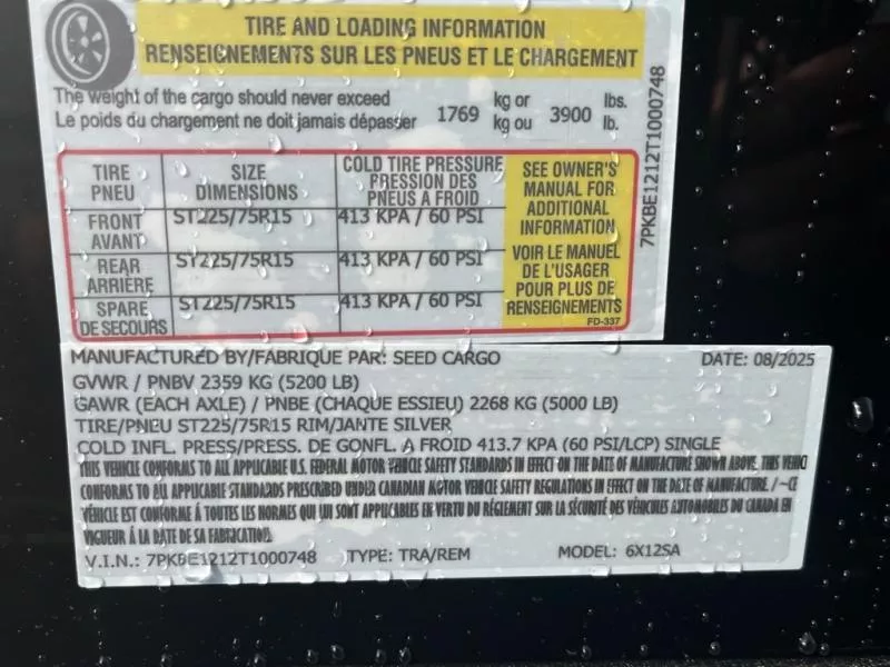 new Cargo (Enclosed) Trailers Seed Cargo  for sale, in Asheville, NC Thumbnail 7