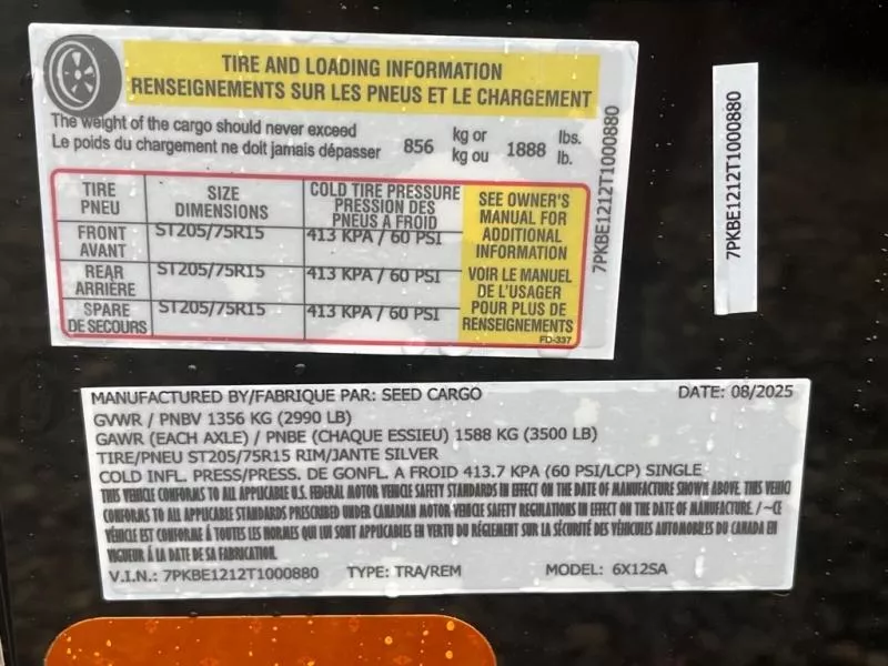 new Cargo (Enclosed) Trailers Seed Cargo  for sale, in Asheville, NC Thumbnail 7