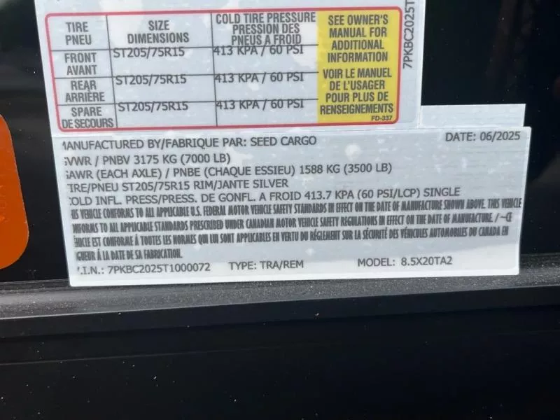 new Cargo (Enclosed) Trailers Seed Cargo  for sale, in Asheville, NC Thumbnail 7