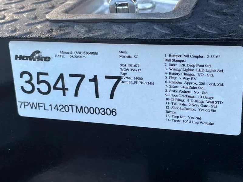 new Cargo (Enclosed) Trailers Hawke Trailers  for sale, in Asheville, NC Thumbnail 7