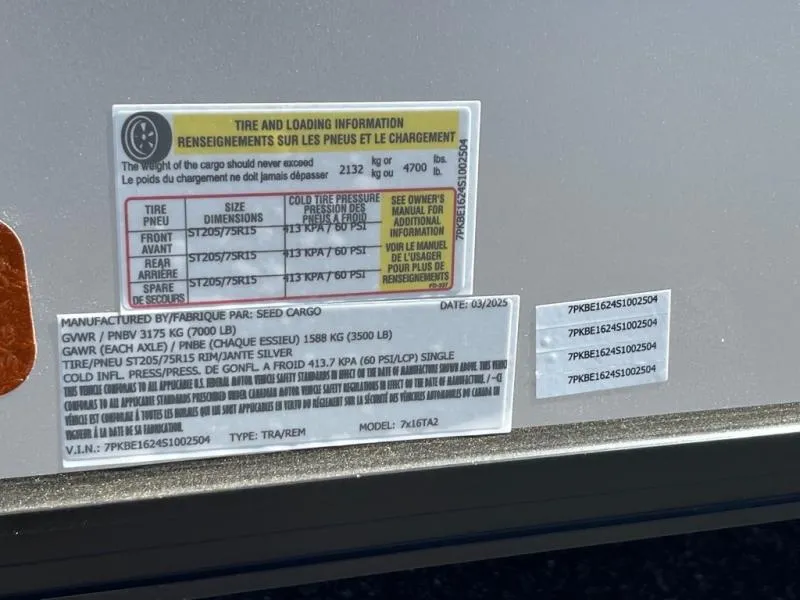 new Cargo (Enclosed) Trailers Seed Cargo  for sale, in Asheville, NC Thumbnail 7