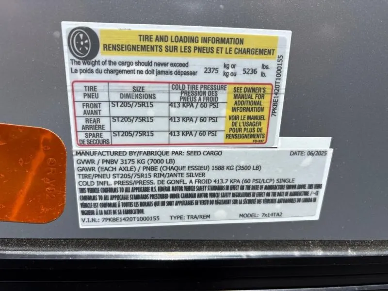 new Cargo (Enclosed) Trailers Seed Cargo  for sale, in Asheville, NC Thumbnail 8