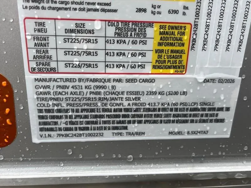 new Other Trailers Seed Cargo  for sale, in Asheville, NC Thumbnail 7