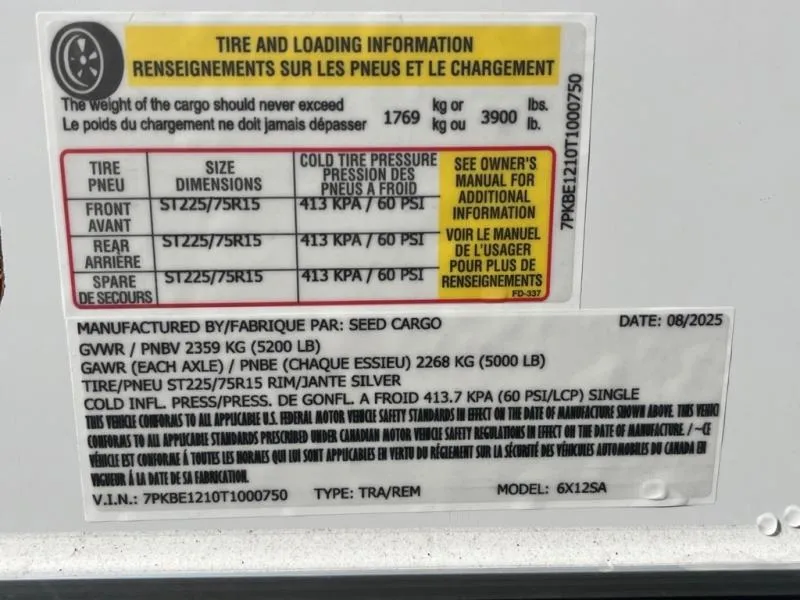 new Cargo (Enclosed) Trailers Seed Cargo  for sale, in Asheville, NC Thumbnail 7