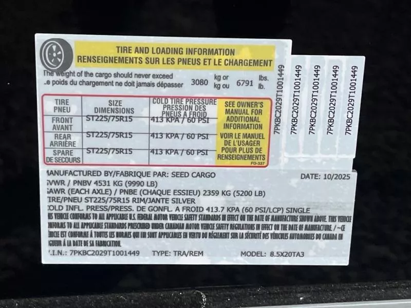 new Cargo (Enclosed) Trailers Seed Cargo  for sale, in Asheville, NC Thumbnail 7