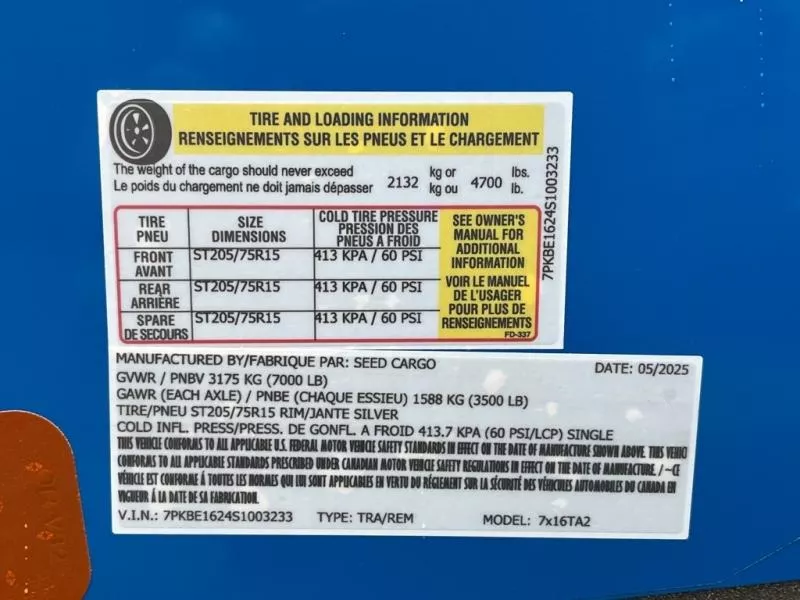 new Cargo (Enclosed) Trailers Seed Cargo  for sale, in Asheville, NC Thumbnail 7