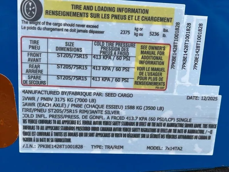 new Other Trailers Seed Cargo  for sale, in Asheville, NC Thumbnail 7