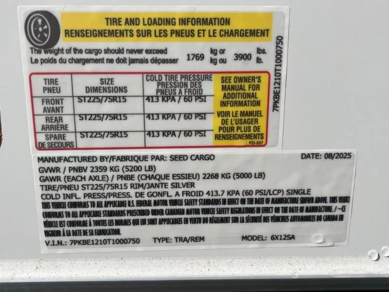 new Cargo (Enclosed) Trailers Seed Cargo  for sale, in Asheville, NC Thumbnail 7