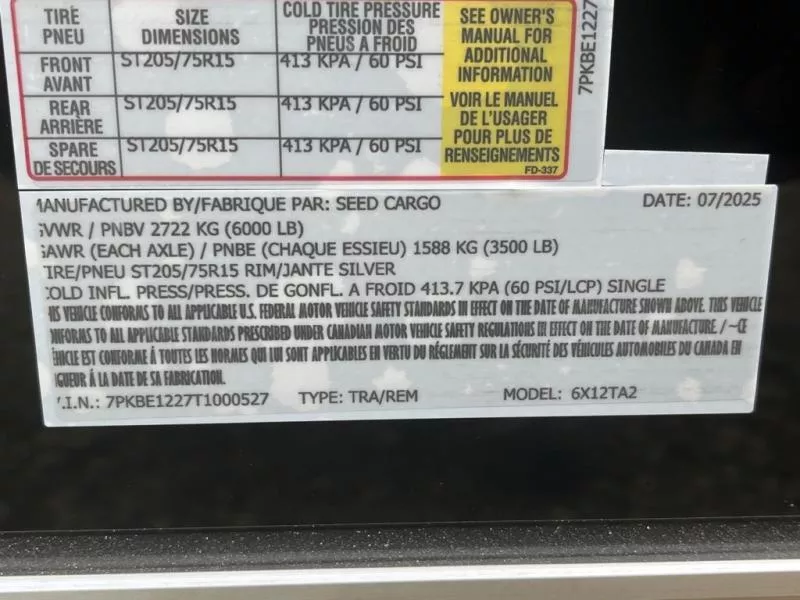 new Cargo (Enclosed) Trailers Seed Cargo  for sale, in Asheville, NC Thumbnail 7