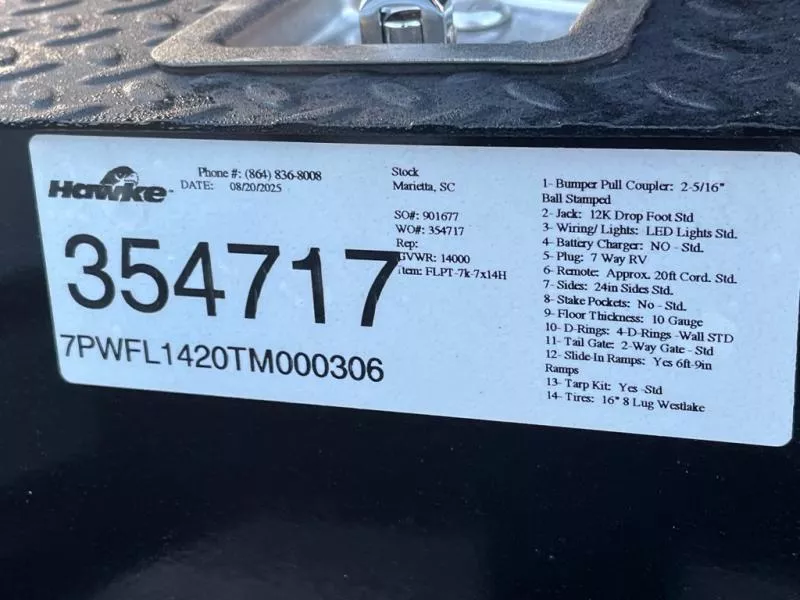 new Other Trailers Hawke Trailers  for sale, in Asheville, NC Thumbnail 7