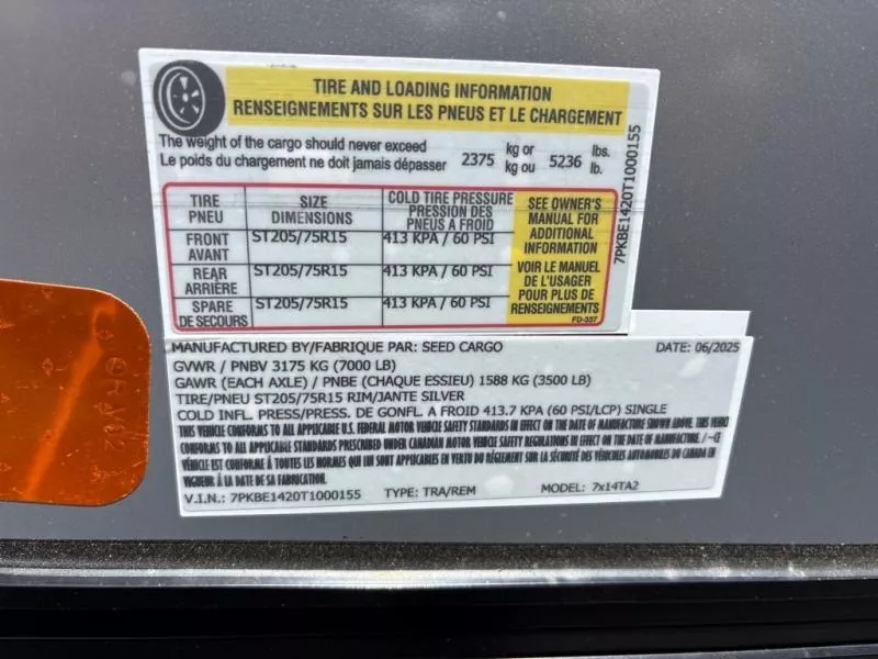 new Cargo (Enclosed) Trailers Seed Cargo  for sale, in Asheville, NC Thumbnail 8