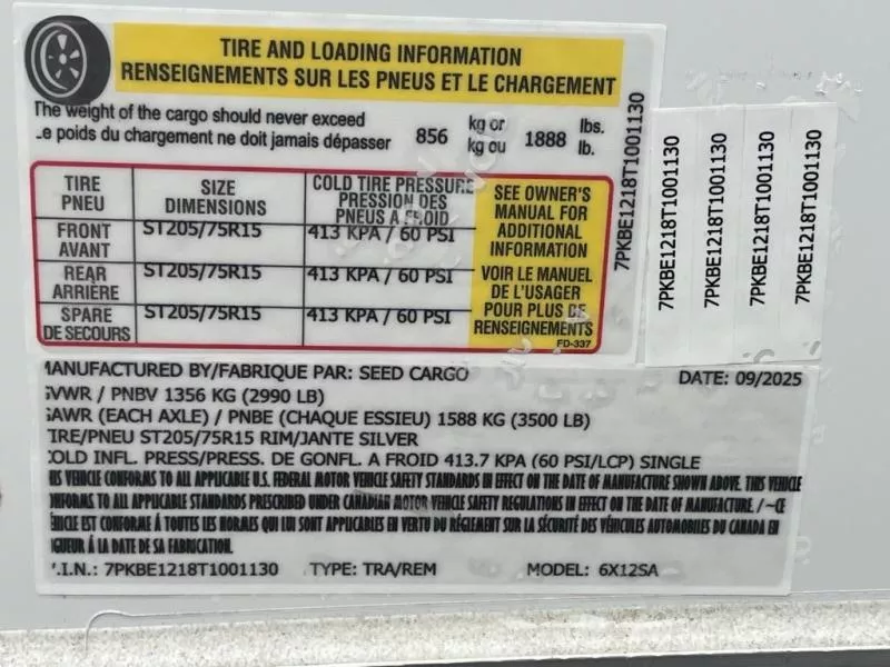 new Cargo (Enclosed) Trailers Seed Cargo  for sale, in Asheville, NC Thumbnail 7