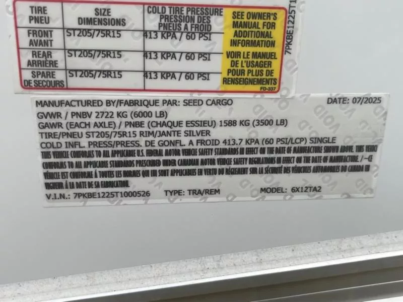 new Cargo (Enclosed) Trailers Seed Cargo  for sale, in Asheville, NC Thumbnail 7