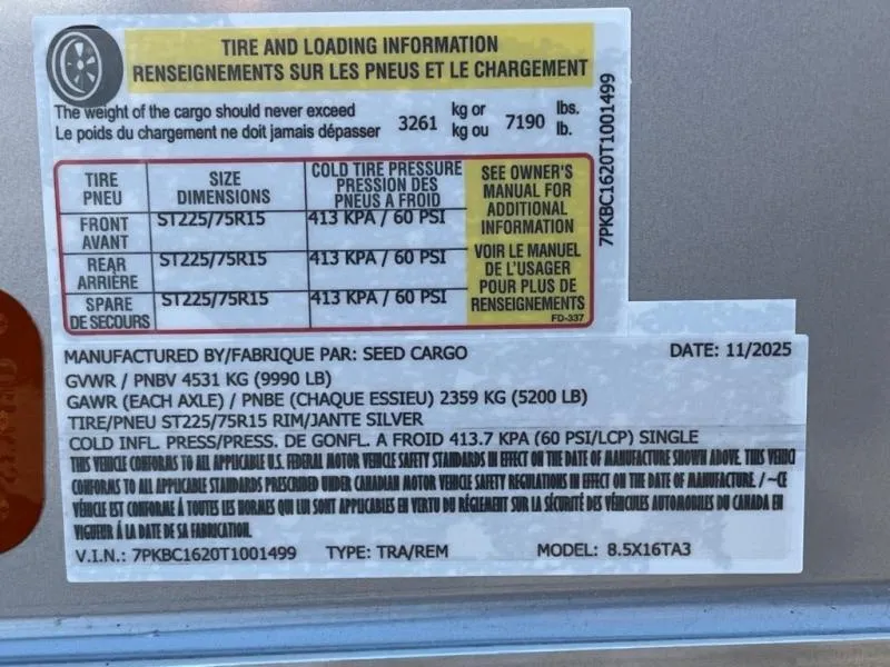 new Cargo (Enclosed) Trailers Seed Cargo  for sale, in Asheville, NC Thumbnail 7