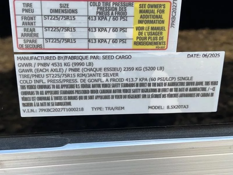 new Other Trailers Seed Cargo  for sale, in Asheville, NC Thumbnail 7
