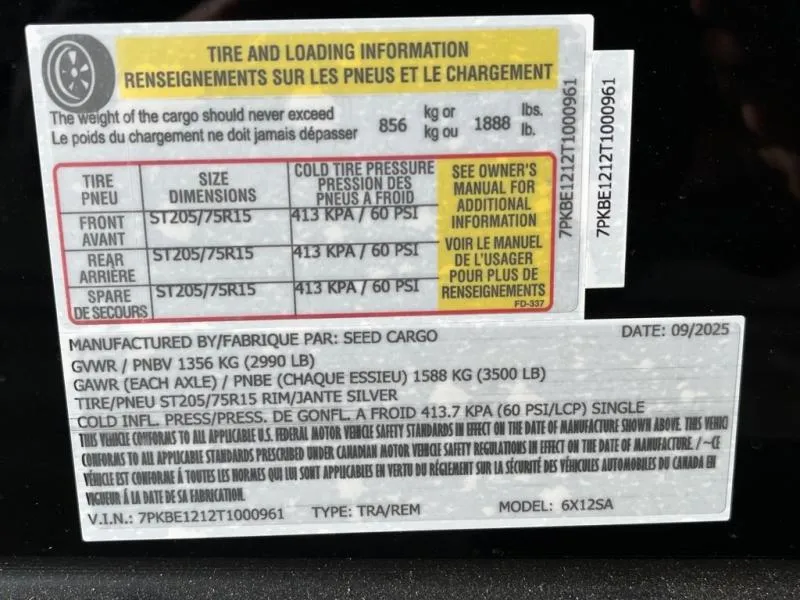 new Cargo (Enclosed) Trailers Seed Cargo  for sale, in Asheville, NC Thumbnail 7