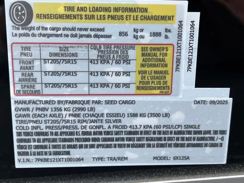 new Cargo (Enclosed) Trailers Seed Cargo  for sale, in Asheville, NC Thumbnail 7