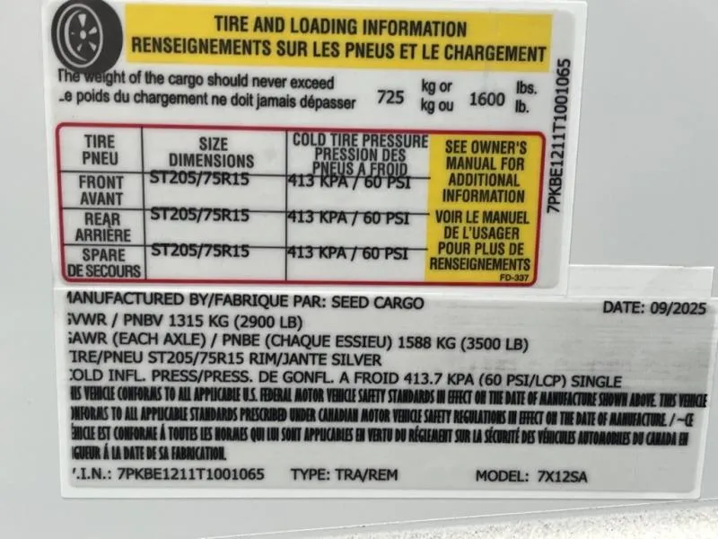 new Cargo (Enclosed) Trailers Seed Cargo  for sale, in Asheville, NC Thumbnail 7