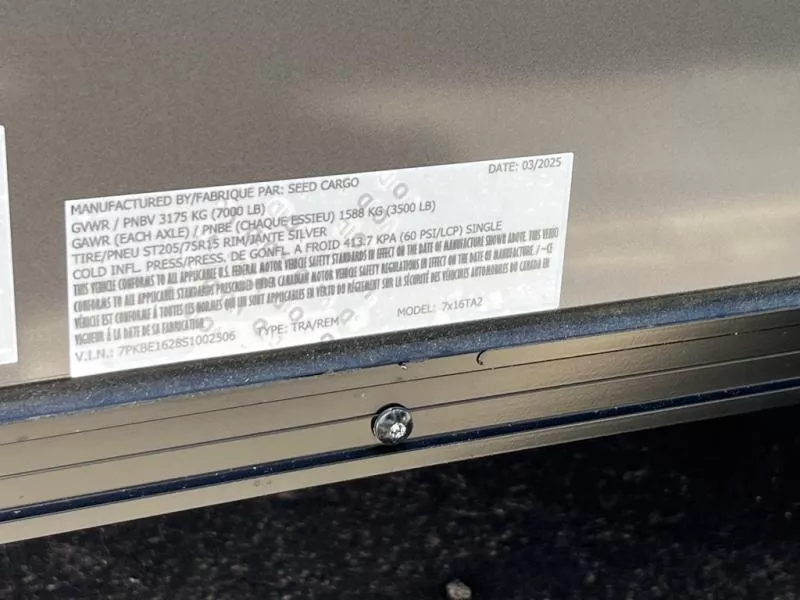 new Cargo (Enclosed) Trailers Seed Cargo  for sale, in Asheville, NC Thumbnail 5