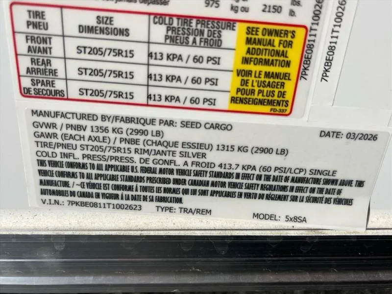 new Other Trailers Seed Cargo  for sale, in Asheville, NC Thumbnail 7