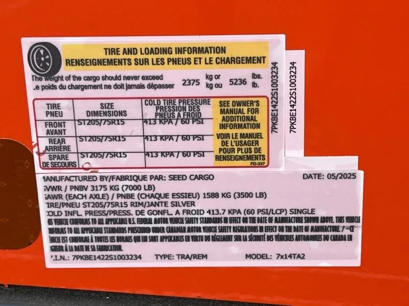 new Cargo (Enclosed) Trailers Seed Cargo  for sale, in Asheville, NC Thumbnail 7