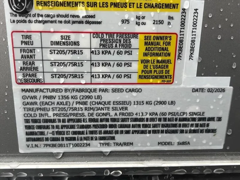 new Other Trailers Seed Cargo  for sale, in Asheville, NC Thumbnail 7