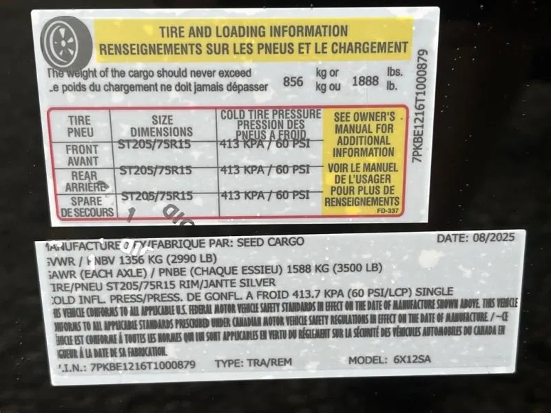 new Cargo (Enclosed) Trailers Seed Cargo  for sale, in Asheville, NC Thumbnail 7