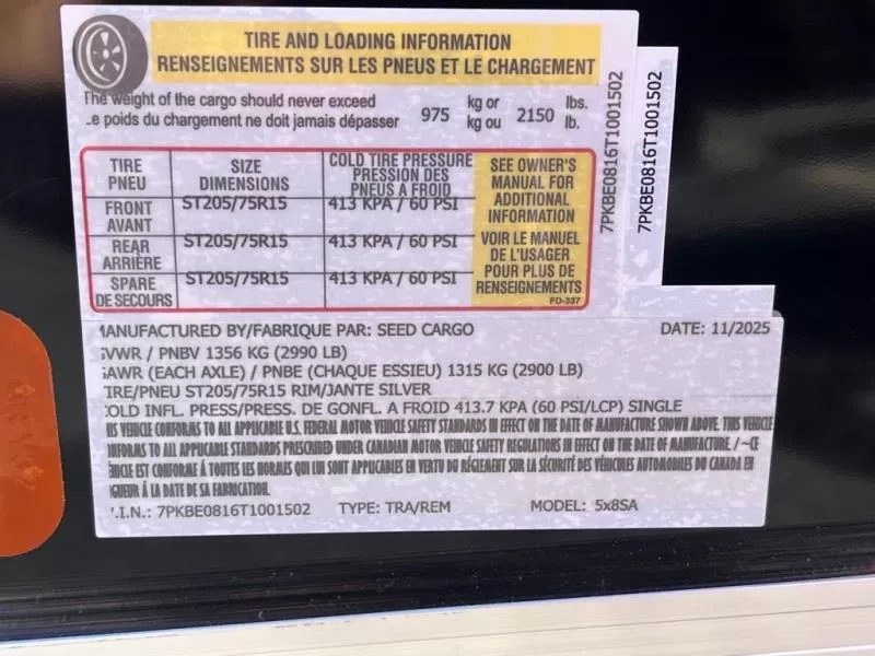 new Cargo (Enclosed) Trailers Seed Cargo  for sale, in Asheville, NC Thumbnail 7