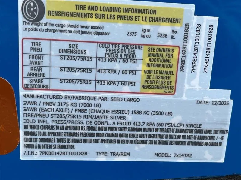 new Other Trailers Seed Cargo  for sale, in Asheville, NC Thumbnail 7