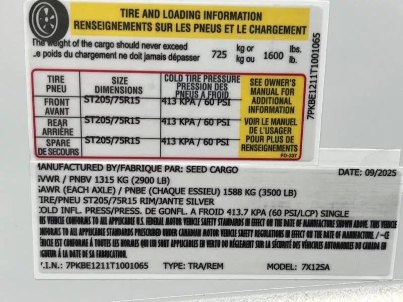 new Cargo (Enclosed) Trailers Seed Cargo  for sale, in Asheville, NC Thumbnail 7