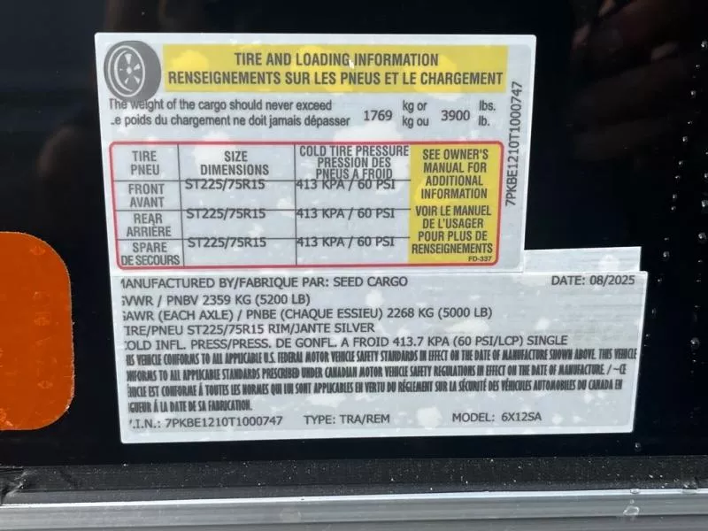 new Cargo (Enclosed) Trailers Seed Cargo  for sale, in Asheville, NC Thumbnail 7