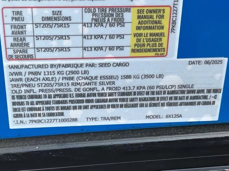 new Other Trailers Seed Cargo  for sale, in Asheville, NC Thumbnail 7