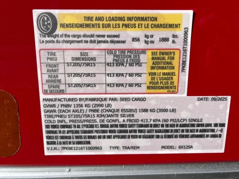 new Cargo (Enclosed) Trailers Seed Cargo  for sale, in Asheville, NC Thumbnail 7