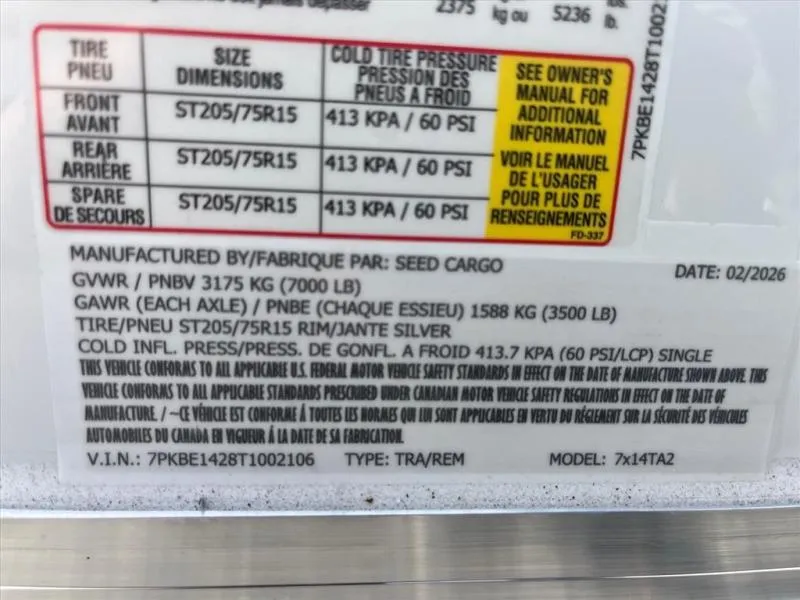 new Other Trailers Seed Cargo  for sale, in Asheville, NC Thumbnail 7